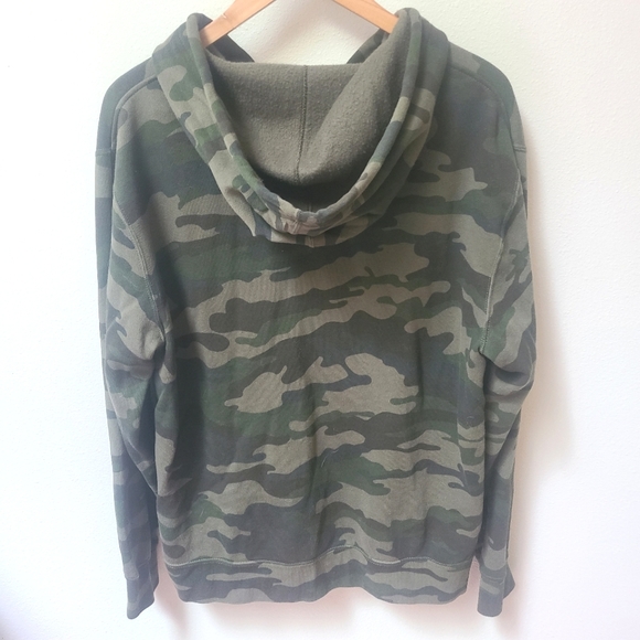 Arlington Hardware Green Camo Zip-Up Hooded Sweatshirt Size XL NWOT - Picture 3 of 5